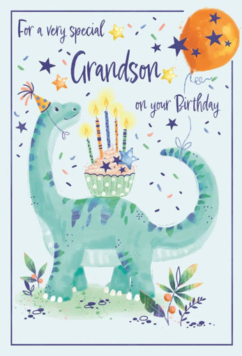 Picture of FOR A VERY SPECIAL GRANDSON ON YOUR BIRTHDAY CARD